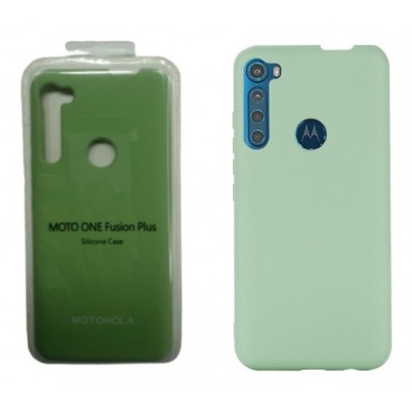 Funda Protector Silicon Cover Lujo Motorola One Fusion Plus (Entrega Inmediata)