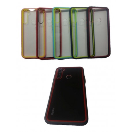 Funda Case Protector Acrilico Borde Color Lujo Xiaomi Note 8 (Entrega Inmediata)