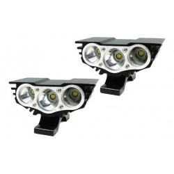 Par Exploradoras 3 Led Luz Chorro Alta Baja Y Estrober 9w (Entrega Inmediata)
