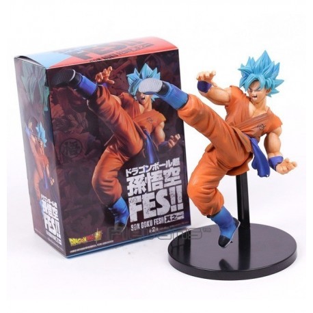 Goku Blue Dragon Ball Colección Figura Fase Dios + Obsequio (Entrega Inmediata)