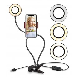 Aro De Luz Led Fotos Vídeos Con Soporte Para Celular 3 Tonos (Entrega Inmediata)