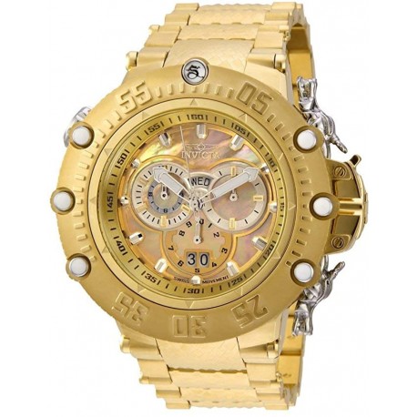 Reloj Invicta 32950 Subaqua Shutter Chronograph Quartz Gold (Importación USA)
