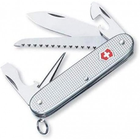 Reloj Victorinox Swiss Army Farmer Pocket Knife Silver Alox Ribbed,Silver Alox Ribbed