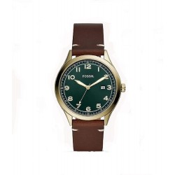 Reloj Fossil BQ2489 Wylie Three-Hand Date Brown Leather