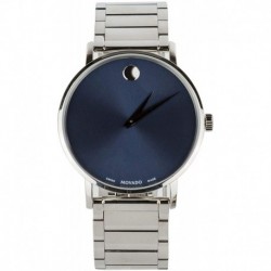 Reloj Movado 0607216 Hombre 40mm Ultra Slim Bracelet & Blue Museum Dial