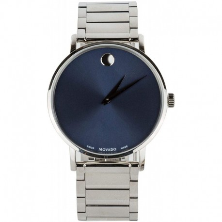 Reloj Movado 0607216 Hombre 40mm Ultra Slim Bracelet & Blue Museum Dial