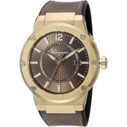 Reloj Salvatore Ferragamo FIF060016 Hombre 'F-80' Swiss Quartz Stainless Steel and Leather Casual Color:Brown Model: