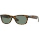 Gafas Ray Ban Ray-Ban RB2132 New Wayfarer Unisex Tortoise Frame Solid Black Lens 55 mm