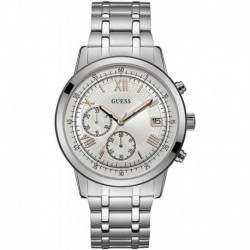 Reloj GUESS W1001G1 Hombre U1001G1 Silver Stainless-Steel Ja (Importación USA)