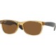 Gafas Ray-Ban Ray Ban RB2132 NEW WAYFARER For Hombre Mujer Honey/Crystal Brown Polarized 57 mm