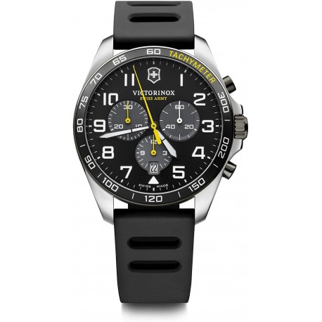 Reloj Victorinox 241892 Fieldforce Sports Chrono Black Dial Rubber Strap