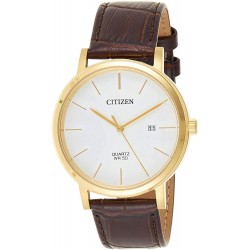 Reloj Citizen BI5072-01A Hombre Gold Leather Japanese Quartz (Importación USA)