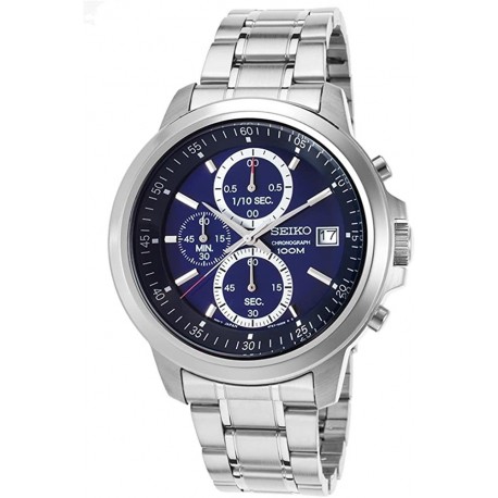 Reloj Seiko SKS443 Hombre Chrono Stainless Steel Blue Dial (Importación USA)
