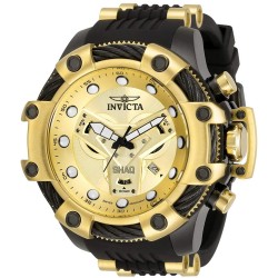 Reloj Invicta 33669 Hombre Shaq Stainless Steel Quartz Silicone Strap Black 26 Model: