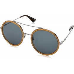Gafas Gucci GG0061S 004 Ruthenium 0061S Round Lens Category 3 Size 56mm