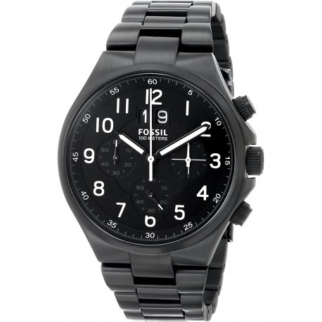 Reloj Fossil CH2904 Hombre Qualifier Black Stainless Steel