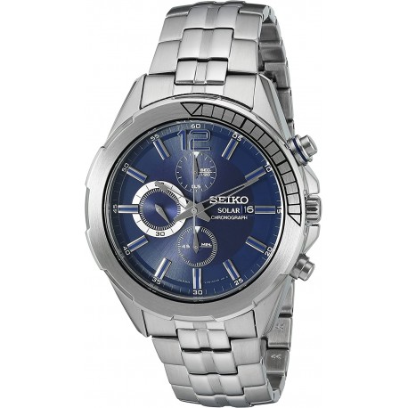 Reloj Seiko SSC381 Hombre RECRAFT Solar Chrono Analog Displa (Importación USA)