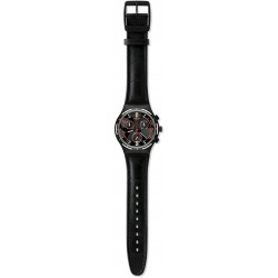 Reloj Swatch Classic Eruption Hombre Quartz YCB4023 Leather Strap