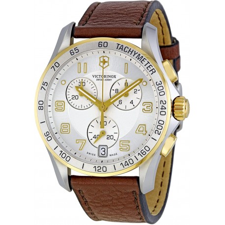 Reloj Victorinox 241510 Swiss Army Hombre Silver Dial Chronograph