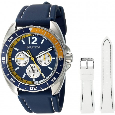 Reloj Nautica N09915G Hombre Quartz Resin Silicone (Importación USA)
