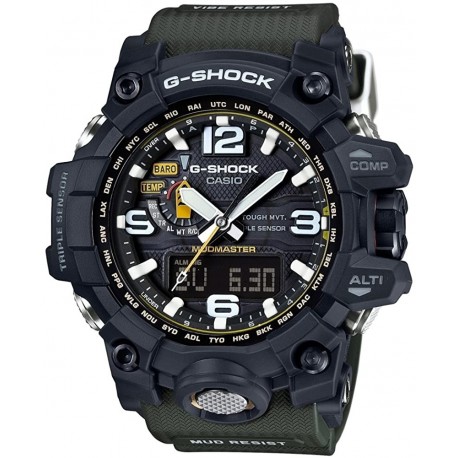 Reloj Casio GWG-1000-1A3ER Hombre G-Shock GWG1000-1A3 Army Green/Black Resin Quartz