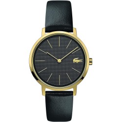 Reloj Lacoste 2001079 Yellow Gold IP Quartz Leather Strap Bl (Importación USA)