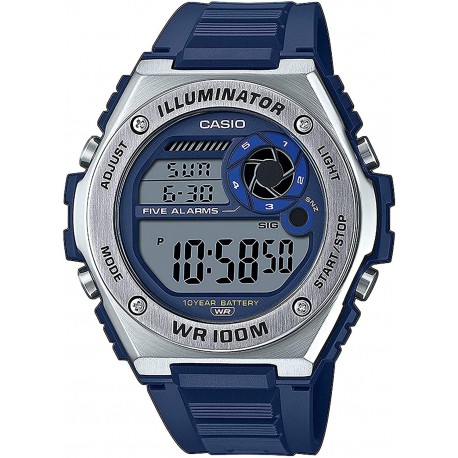 Reloj Casio MWD-100H-2AVEF Collection Hombre Blue Resin (Importación USA)