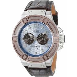 Reloj GUESS U0040G10 Hombre Rigor Multi-Function Brown Band (Importación USA)