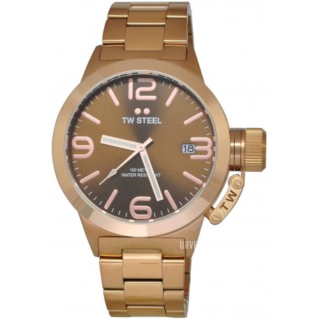 Reloj TW Steel TWCB191 Stainless Black Pink Gold Man (Importación USA)