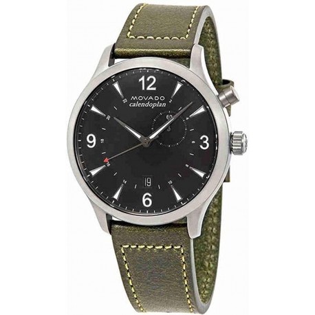 Reloj Movado 3650019 Heritage Black Dial Hombre