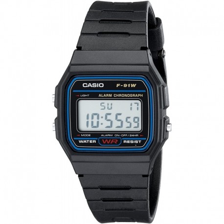 Reloj Casio F91W-1 Classic Resin Strap Digital Sport (Importación USA)