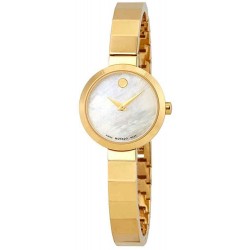 Reloj Movado 607111 Novella White Dial Stainless Steel Ladie (Importación USA)