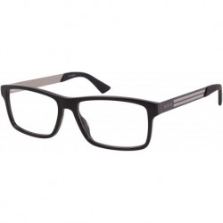Gafas Gucci Web Hombre GG0692O 004 Black Full Rim Rectangular Eyeglasses 57mm