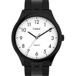 Reloj Timex TW2U39800 Hombre Modern Easy Reader 40mm - Black Case White Dial Expansion Band