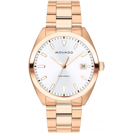 Reloj Movado 3650058 Hombre Heritage Rose Gold a Printed Ind (Importación USA)