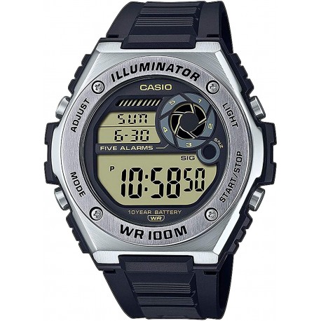 Reloj Casio MWD-100H-9AVEF Collection Hombre Black Resin (Importación USA)