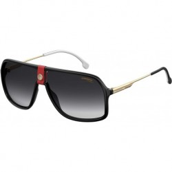 Gafas Carrera 1019/S Y11 Black/Gold/Red Square Pilot Sungl