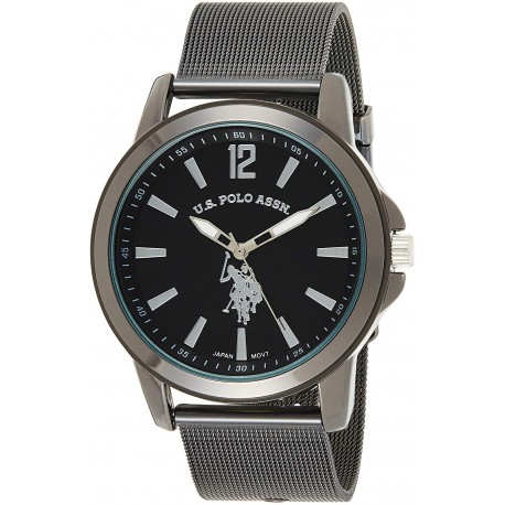 Reloj USC80384 U.S Polo Assn Classic Hombre Quartz Metal and Alloy Color:Black Model: