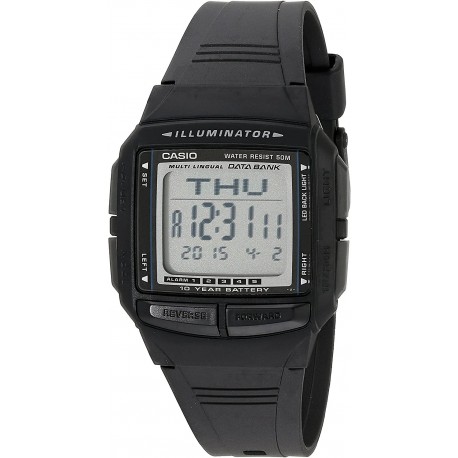 Reloj Hombre Casio DB36-1AV Multilingual Databank (Importación USA)