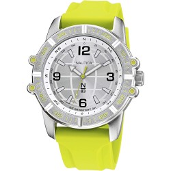Reloj Nautica NAPGCF012 Hombre Quartz Silicone Strap Green 2 (Importación USA)