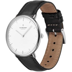 Reloj Model 1 Nordgreen Native Scandinavian Silver Analog Le (Importación USA)