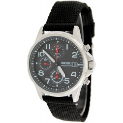Reloj Seiko SND101 SND101P1 Hombre Military Chronograph Canv (Importación USA)
