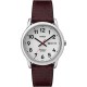 Reloj Timex 20041 MNS Easy Reader BRWN Lthr STRP White Dial\ (Importación USA)