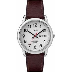 Reloj Timex 20041 MNS Easy Reader BRWN Lthr STRP White Dial\ (Importación USA)