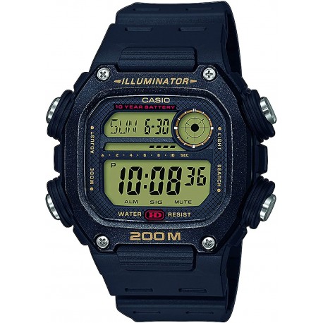 Reloj Casio DW-291H-9AVEF Collection Hombre Black Resin (Importación USA)