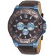 Reloj GUESS W0674G5 Hombre Force 45mm Brown Leather Band Ste (Importación USA)