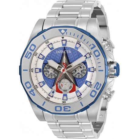 Reloj Invicta 32917 Marvel Captain America Chronograph Quart (Importación USA)