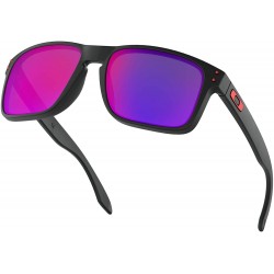 Gafas Oakley Holbrook Matte Black Frame Positive Red Iridium Lens Cleaning Kit and Country Flag Microbag