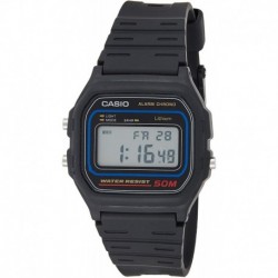 Reloj Hombre Casio W59-1V Classic Black Digital (Importación USA)