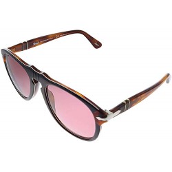 Gafas Persol PO 649 1092AK Burgundy Plastic Pilot Red Polarized Lens